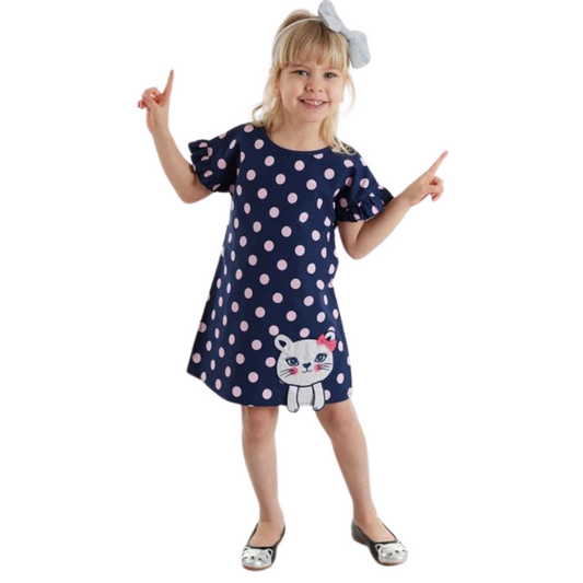 Denokids Glittery Cat Girl Dress