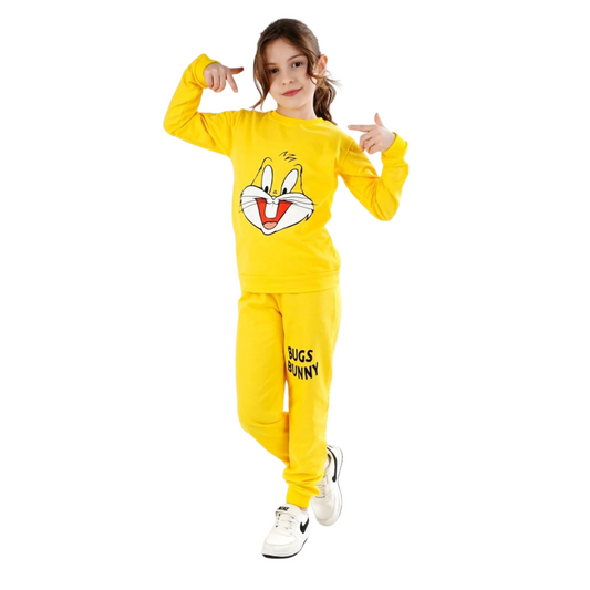 Diamond star Character Printed 2 Thread Tracksuit Set