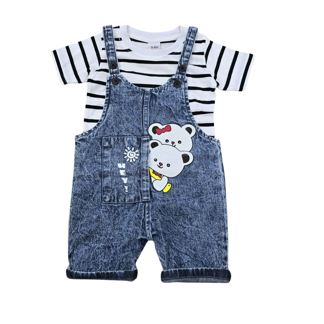 Baby Denim Rumper Set