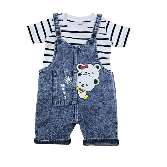 Baby Denim Rumper Set