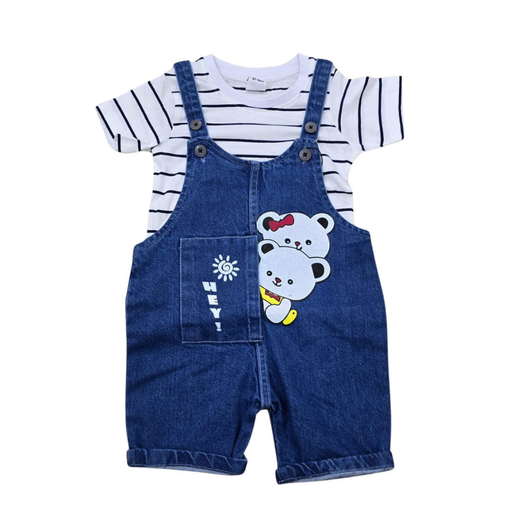 Baby Denim Rumper Set