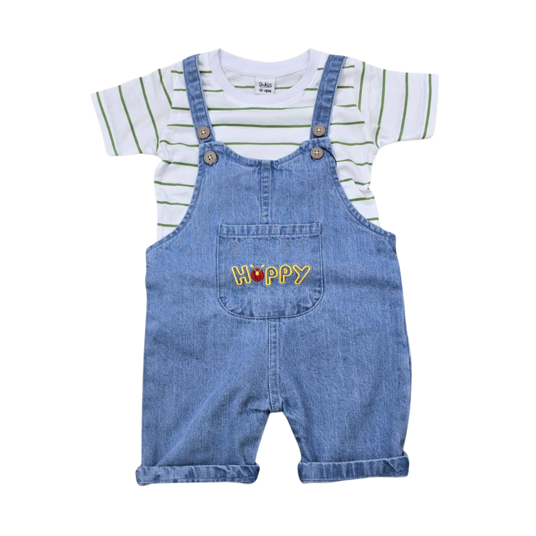 Baby Denim Rumper Set