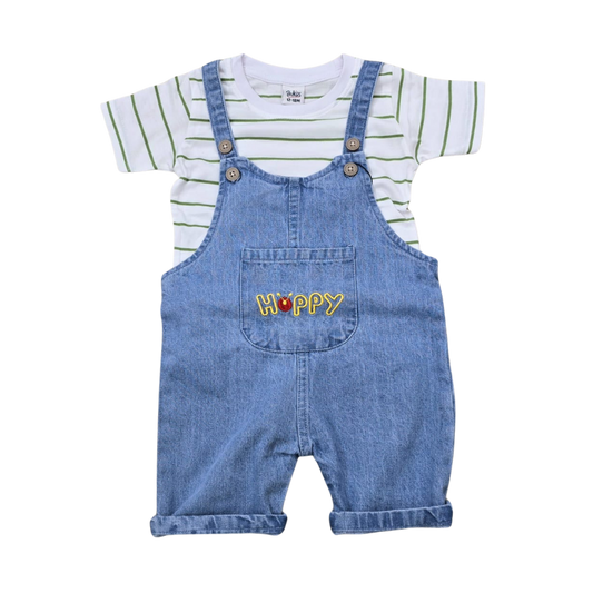 Baby Denim Rumper Set