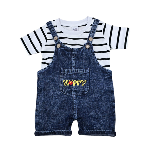 Baby Denim Rumper Set