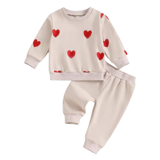 Winter Little Hearts Outfit For Girls / Boy