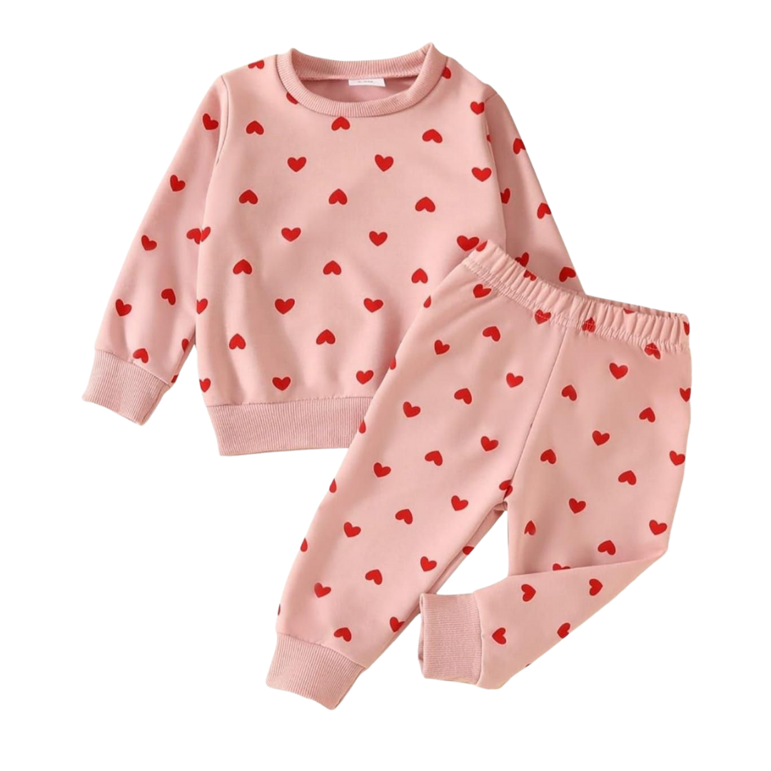 Winter Little Hearts Outfit For Girls / Boy